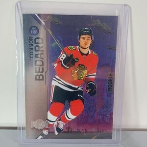 Connor Bedard Upper Deck Metal Universe Hockey Card Chicago Blackhawks #198